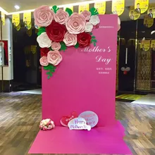 Гран simulación de papel де cartón rosa muestra цифровая печать задний фон de boda; decoración DE escenario simulación de papel flor de Lis