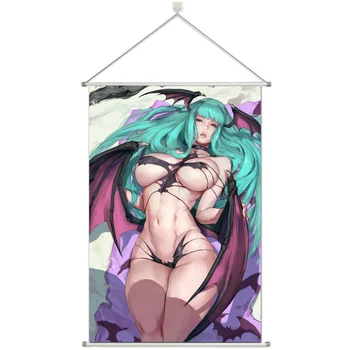 

Anime Darkstalkers Morrigan Aensland Prsonalize Customer Made Alloy Fabric Wall Poster Scroll 60x90cm 24x36inches