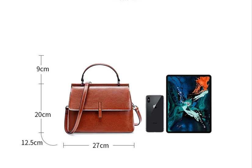 Cowhide lady's bag in summer leather bags women’s bags single shoulder sloping bag hand bag cowhide sloping straddle bags