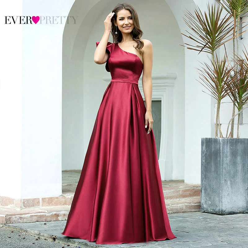 Бордовое вечернее платье длинное красивое элегантное ТРАПЕЦИЕВИДНОЕ на одно