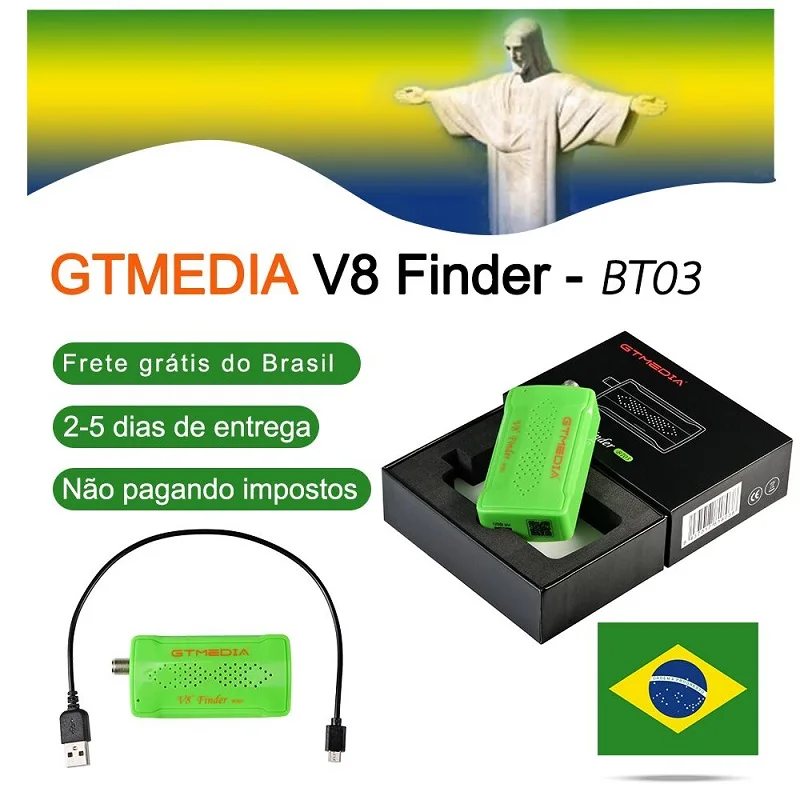 [Подлинный] Оригинальный GTmedia V8 Finder BT03 DVB S2 Бразилия спутниковый искатель лучше