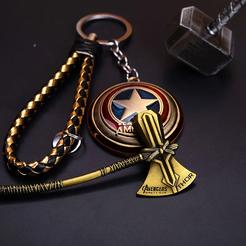 Thor Hammer капитан США брелок Marvel Мстители Лига брелок Reunion 4 периферийный брелок