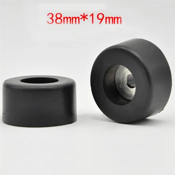 

4Pcs/Lot 38*19mm Durable Black Isolation Rubber Table Chair Feet Pad Base, Anti-vibration Pad For Amplifier Speaker CD Cabinet