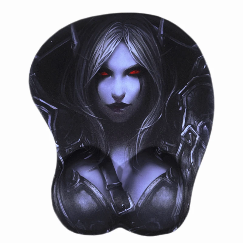 3D mouse pad FFFAS 3D коврик для мыши WOW Ночной эльф подставка для запястья груди Oppai для девочек игровой коврик для мыши для компьютера клавиатура, мышка для ноутбука - Цвет: 3D mouse pad