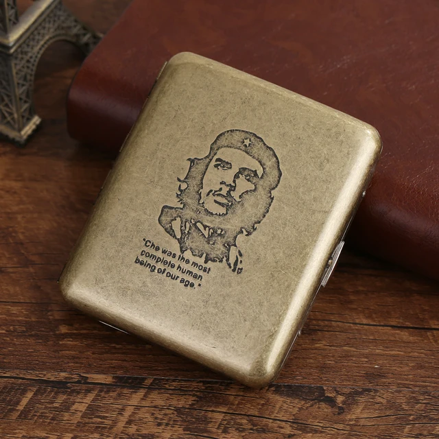 20 Sticks Black Matte Frosted Stainless Steel Metal Cigarette Case For Man Pocket Smoking Box With Gift Box Smoking Accessories CHE