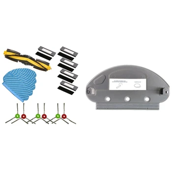 

Top Sale 1Pcs Vacuum Cleaner Rag Holder for Ecovacs Deebot Ozmo 950 & 1Pcs Main Brush Side Brush Hepa Mop