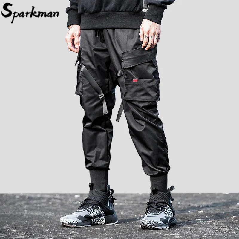 Брюки карго мужские с карманами уличная одежда в стиле хип хоп брюки для бега