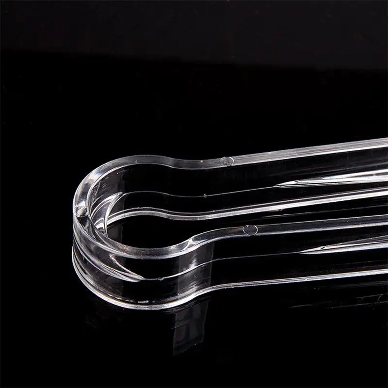 Transparent Ice Tongs Acrylic Food Clip Serving Tongs for Wedding Catering Events Home Banquet Party Bar