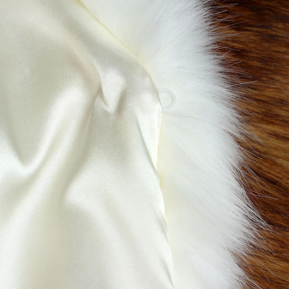 Womail Женское пальто из искусственного меха с длинным рукавом из искусственной норки, повседневные теплые зимние куртки белого цвета для женщин размера плюс, шуба ST18