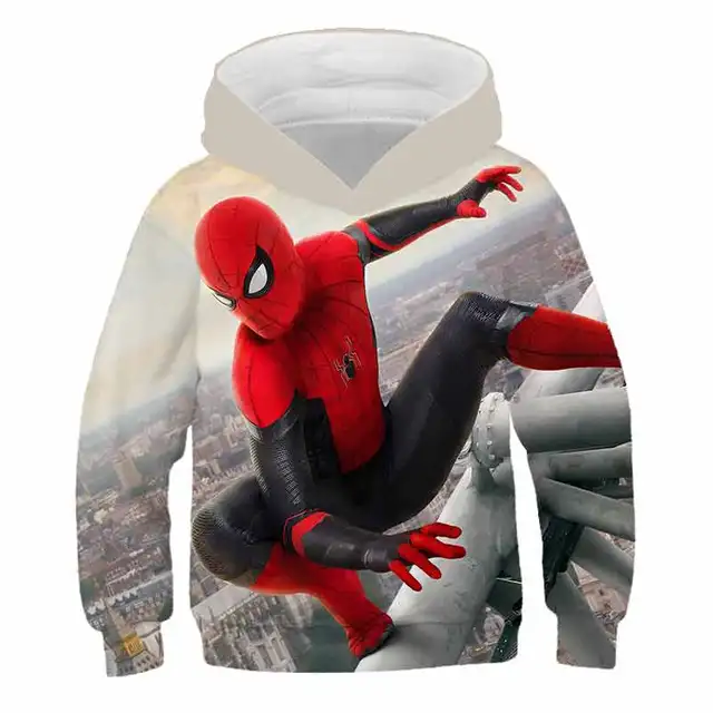 Children Harajuku Cartoon Hoodies Super-Hero Hulk- Spidermαn Clothes Boy Girl 3D Hooded Sweatshirts Kids Autumn Spring Pullover zz2