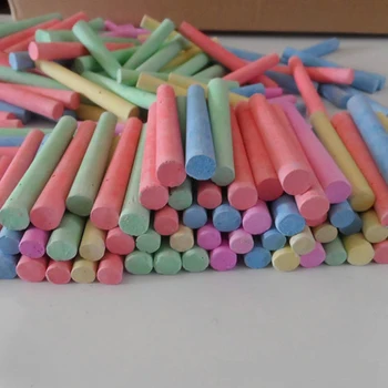 

100/12pcs Mixed Colour White Chalk Sticks Pack Kids Playground School Art Learning Dust-free chalk Colored water-soluble chalk
