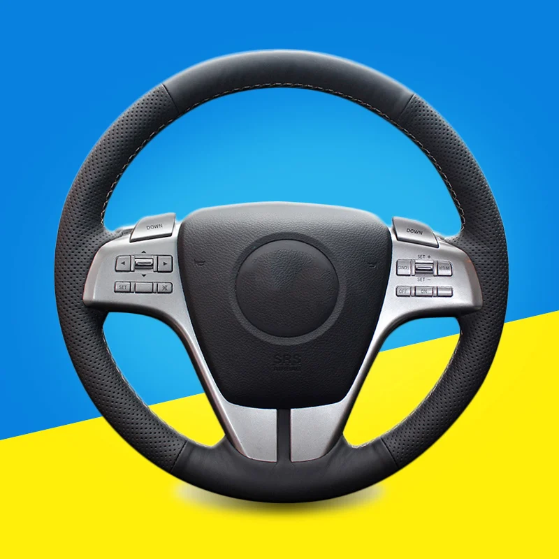 Ручная строчка чехол рулевого колеса автомобиля для Mazda 6 Atenza 2009-2013 аксессуары для интерьера Авто оплетка на руль крышка