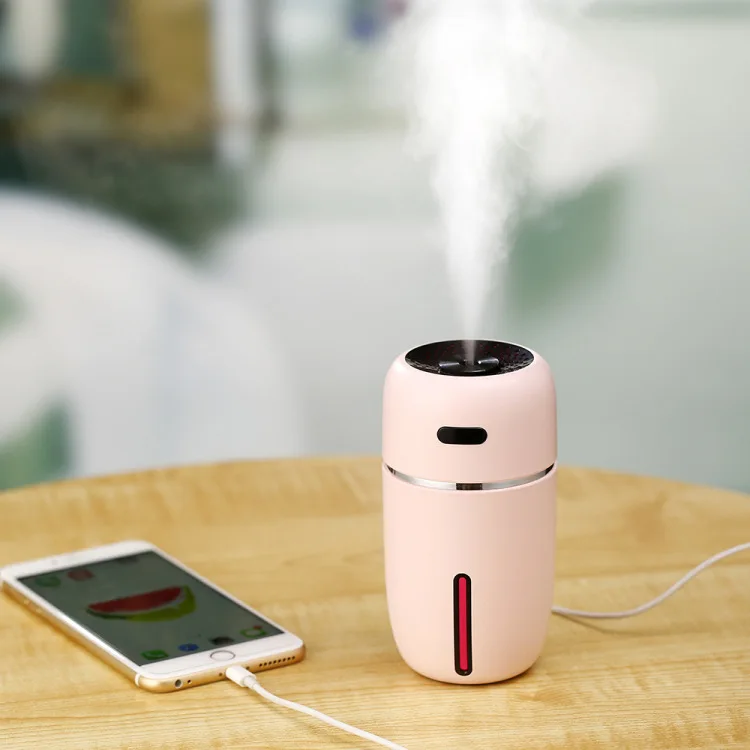 

Small I New Style Mini Humidifier USB Portable Creative Mute Colorful Light Night Light Design Silica Gel Material