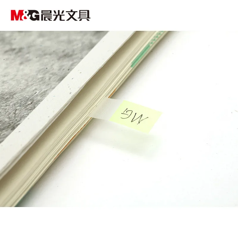 M&G YS-102 Memo Pad Transparent Small Notes Adhesive Paper Color Sticky Notes Indicating Label Compartmental Stickers Adhesive P