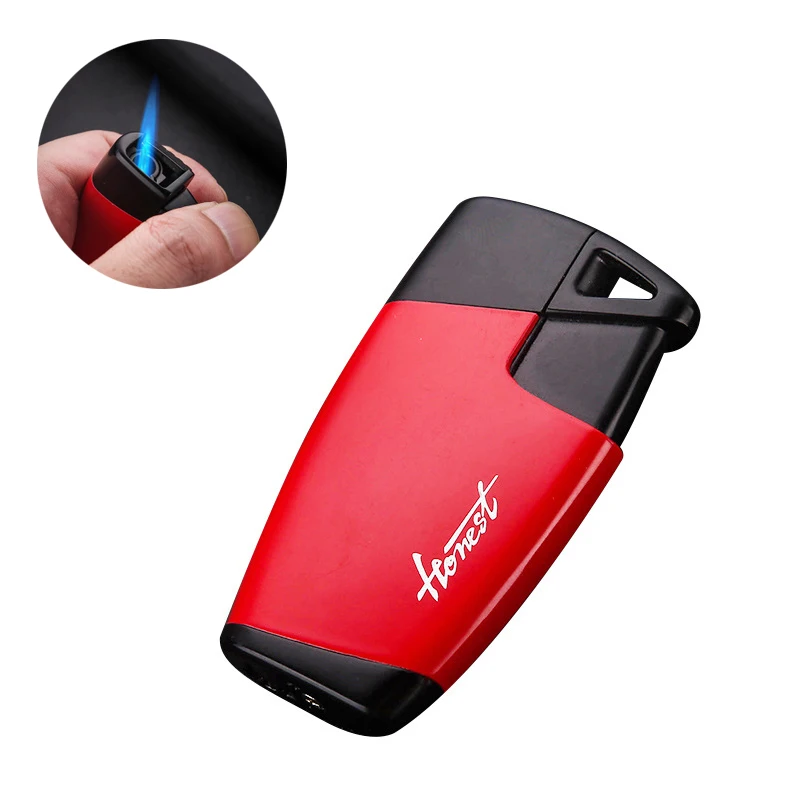 

Windproof Cigar lighter Metal Gas single straight lighter Butane