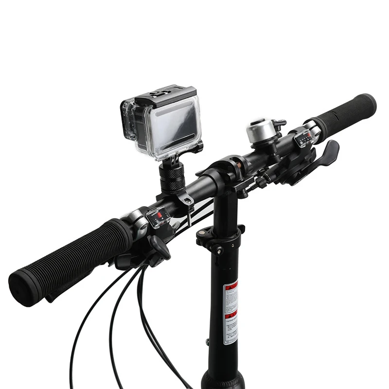GOPRO алюминиевый сплав велосипедный зажим 360 градусов Поворотный велосипедный кронштейн для мотоцикла Ant камера зажим для камеры движения