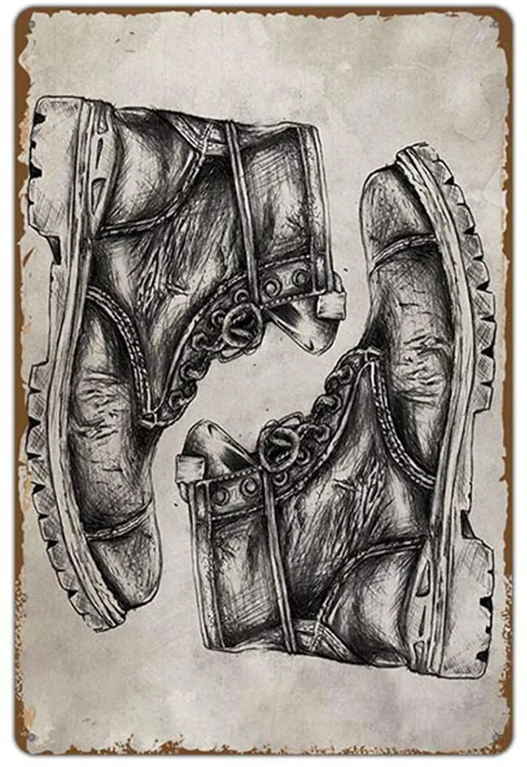 Настенная вывеска якорь Ретро металлическая жестяная этикетка настенное