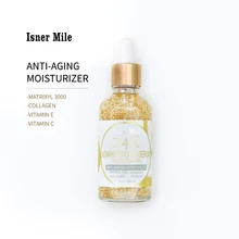 24k Gold Foil Hyaluronic Acid Essence Liquid Moisturizing Firming Skin Brightening Skin Anti-aging Facial Essence Creme