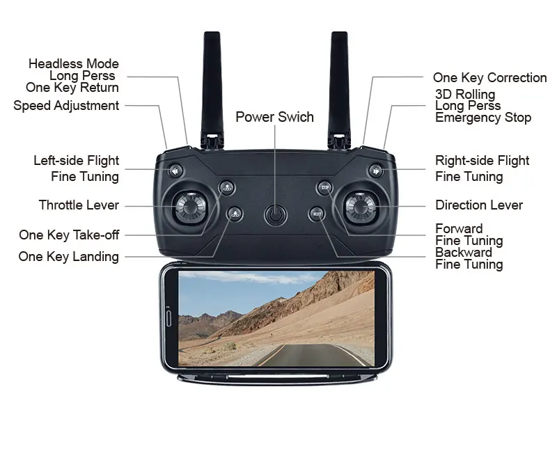 Мини DroneE68 wifi FPV мини Дрон с широким углом HD 4K 1080P камера режим удержания высоты RC складной Квадрокоптер Дрон подарок