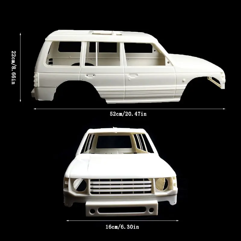 Корпус 313 мм Колесная база для 1/10 автомобиля Mitsubishi Pajero V33 Axail SCX10 90046