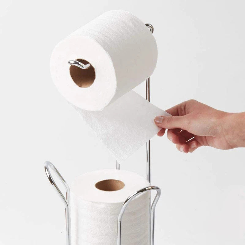 1 шт бумажный держатель рулона из нержавеющей стали практичная стоящая бумажная подставка бумажный рулон стенд бумажный рулон Подставка для хранения для туалета