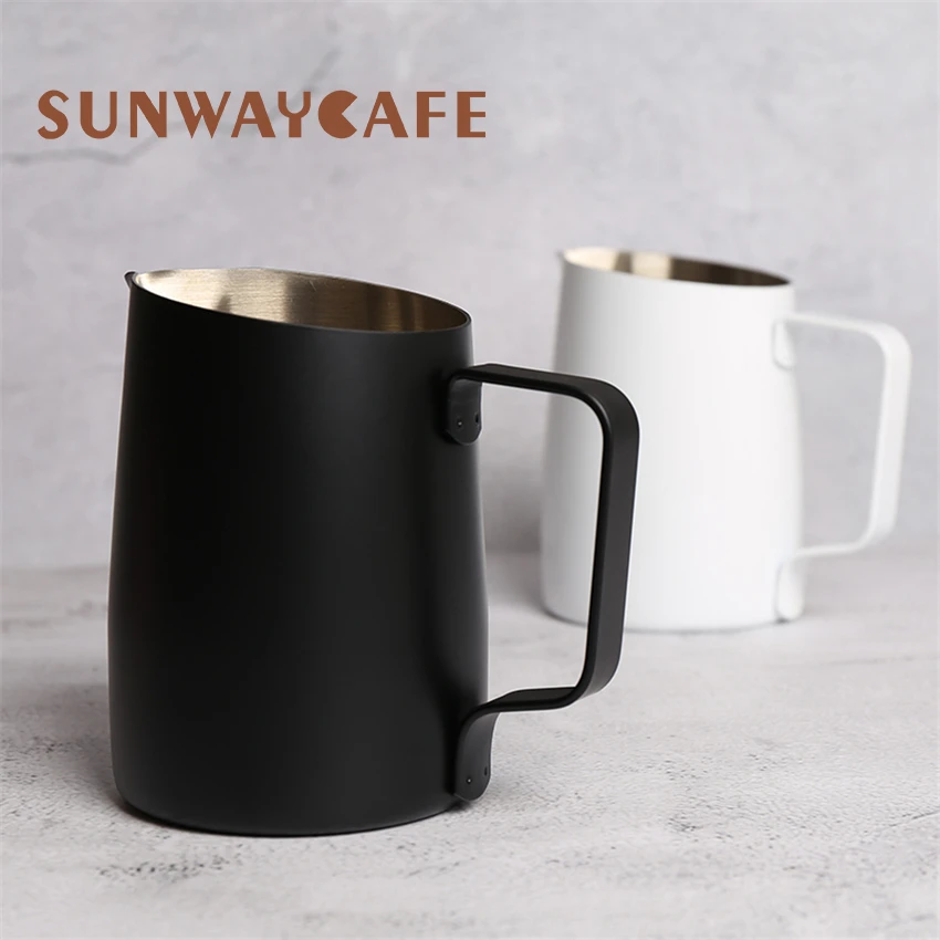 450 мл кувшин для кофе молока Нержавеющая сталь вспенивания тянуть цветок чашка