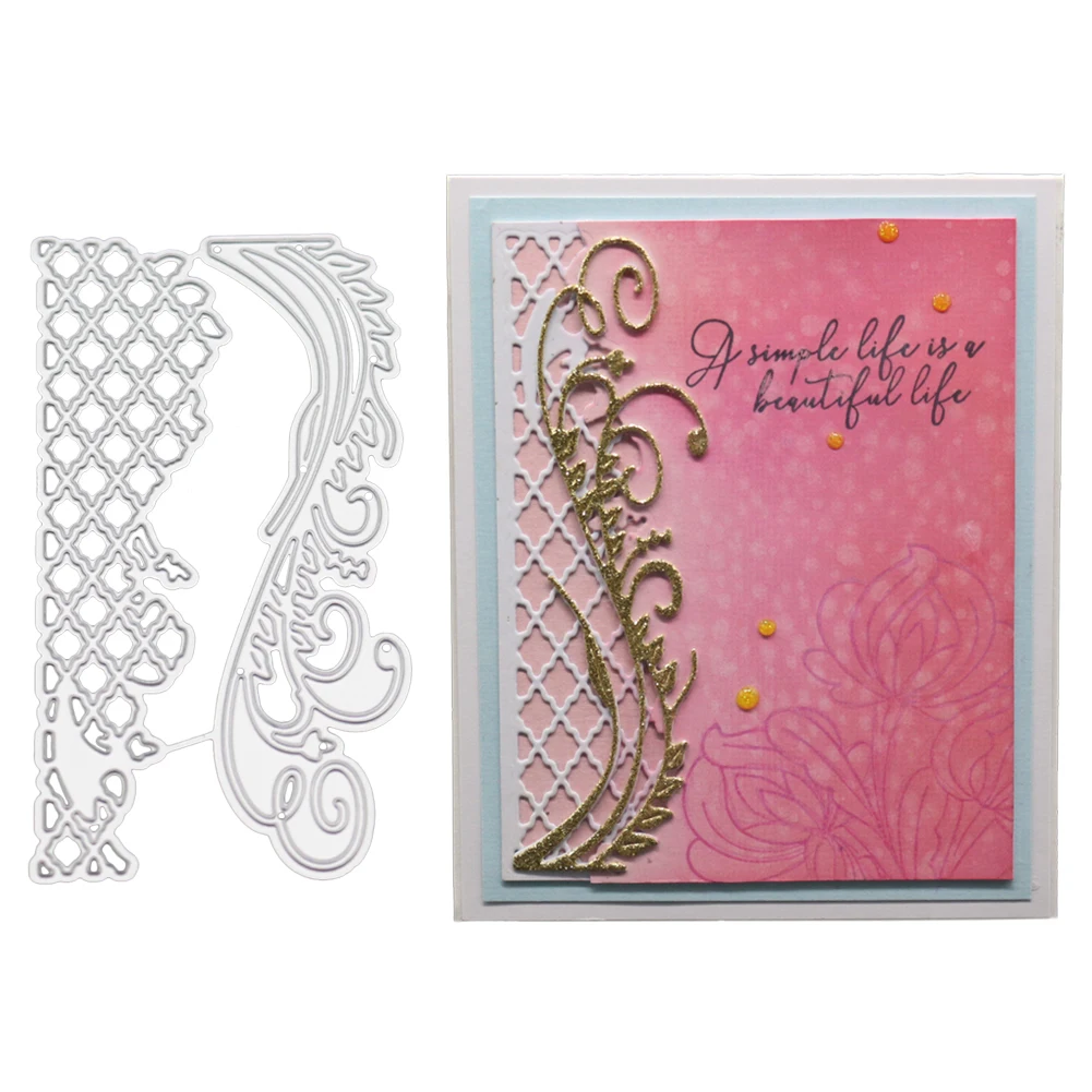 Lace Grid Background Stencils for DIY Scrapbooking Paper Cards Making Album Decorative Embossing Clear Stamps And Dies 2019 New|Cutting Dies| - AliExpress