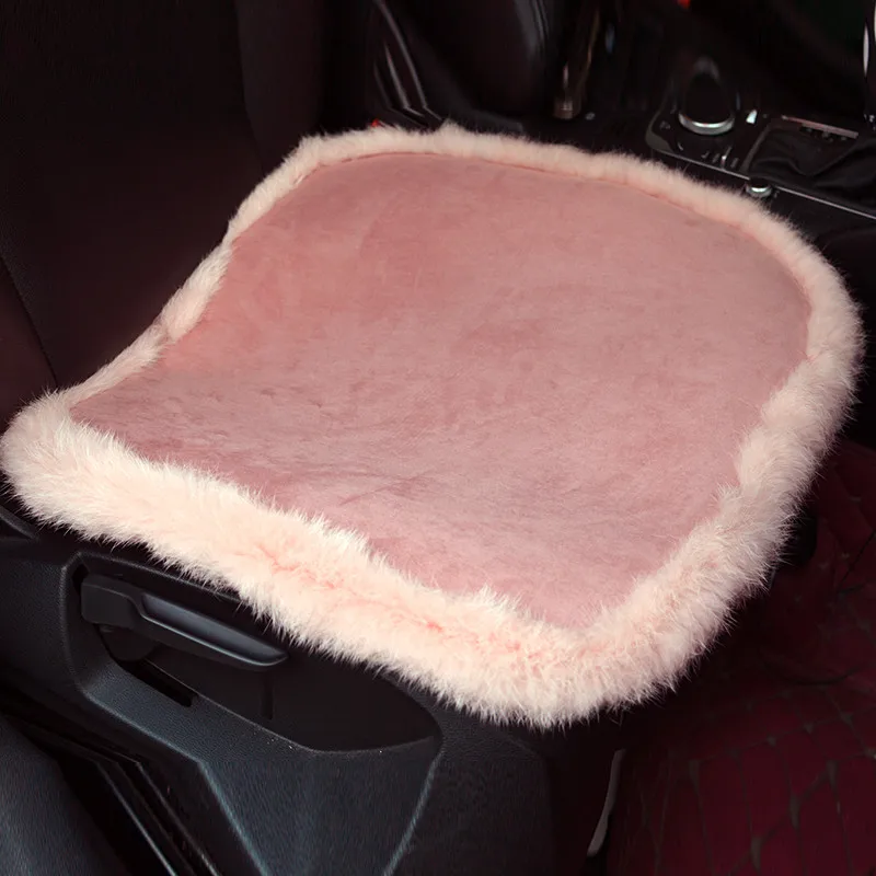 Розовый кот, замша, плюш, для салона автомобиля, рулевое покрытие, зеркало заднего вида, покрытие, обивка ремней, подголовник автомобиля, ручные тормоза, ручки для девочек - Название цвета: 1pcs seat
