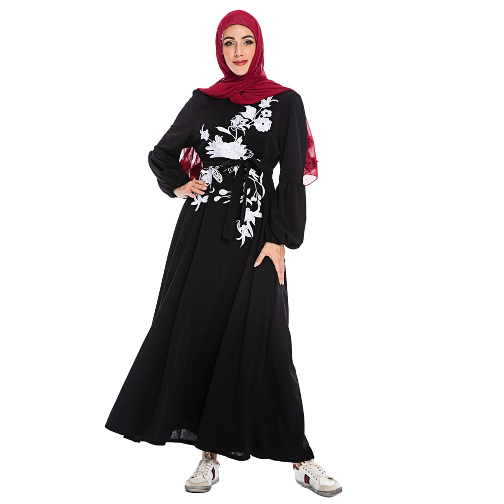 Дубай ювелирные изделия из Рамадан исламские и пышными рукавами в цветочек