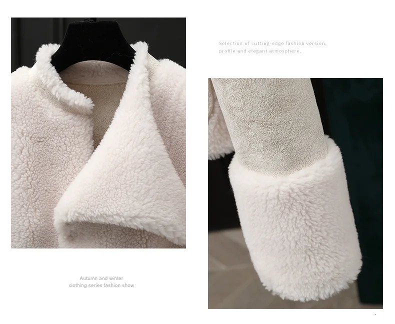 DEAT зимний меховой карман из овечьей шерсти двусторонний обрезанный свитер для женщин MG952