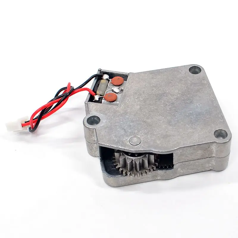 steering gearbox Металлические шестерни для туррента 360 градусов вращения коробки передач 10,2 см 13,7 см запасные части для 1/16 Heng длинная радиоуправляемая модель танка 99A/T90/T72 - Цвет: steering gearbox