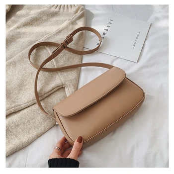 

Retro New Small Leather Crossbody Bag For Women 2020 Fashion Simple Female Used Handbags Lady Shoulder Messenger Bag Daily Totes