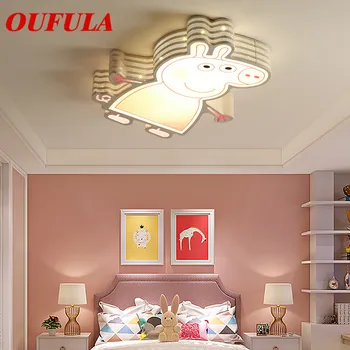 

OUFULA Modern Ceiling Lights Contemporary Fashion Cartoon For Home Bedroom Children Room Kid's Room kindergarten