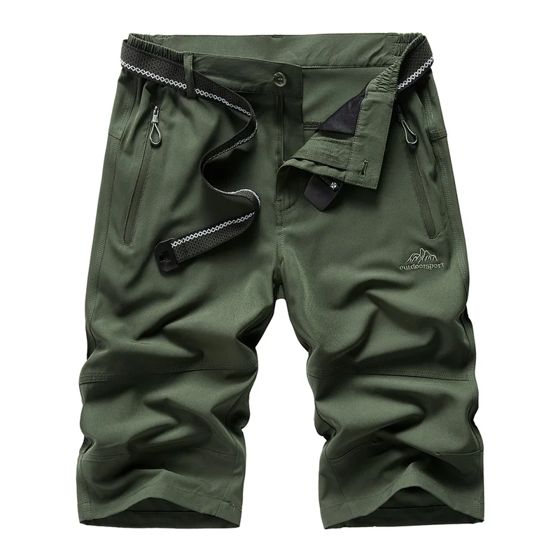 Army Green Mountainskin, летняя мужская быстросохнущая дышащая короткая уличная спортивная одежда для пеших прогулок, походов, бега, кемпинга, скалолазания, мужские брюки VA666 - Цвет: Army Green