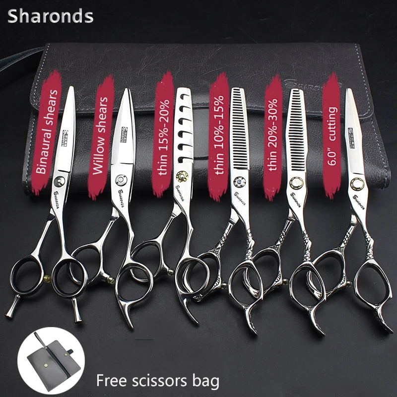 

Hairdressing Scissors Professional Set Hair Stylist Special Flat Cut Tooth Cut 6 Inch Hair Cut Scissors