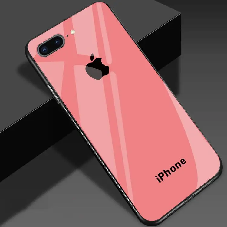 Роскошный чехол из закаленного стекла для телефона для iPhone XS Max XR X 6 7 8 8S Plus пылезащитный и взрывозащищенный чехол для телефона