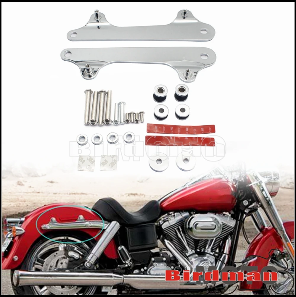 

Steel Sissy Bar Motorcycle Detachable Rack Docking Hardware Kit for Harley DYNA Switchback FLD 52300065 Accessories 2012-up