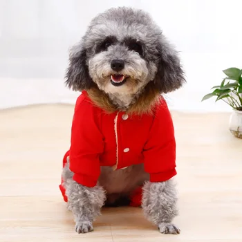 

Cute With Hood With Buckle Pet Jacket Winter Warm Dress Up Waterproof Windproof Dog Costume Travel Outdoor Soft Wear Resistant