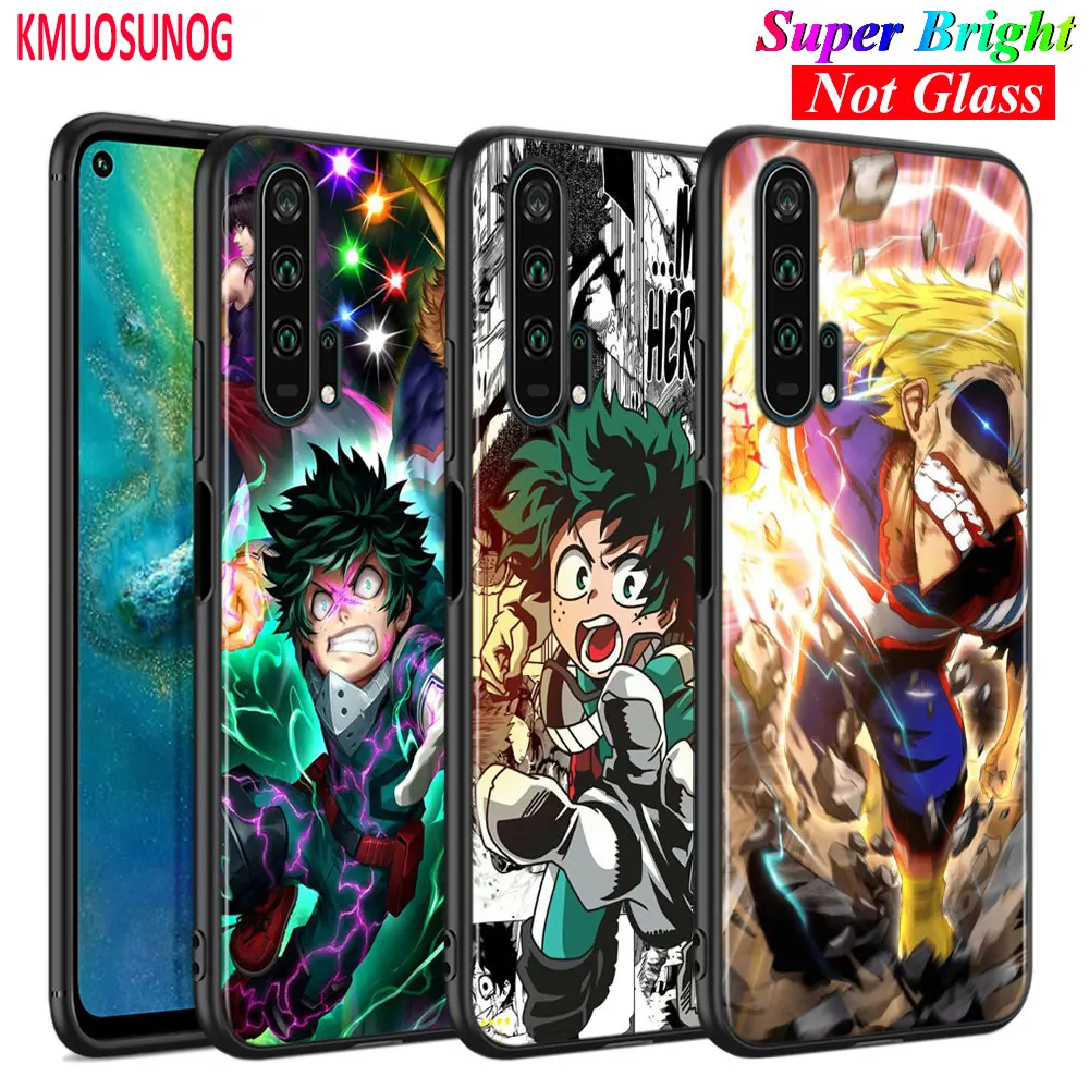 Черный силиконовый чехол My Hero Academy аниме для huawei Honor 10i 9X8X20 10 9 Lite 8 8A 7A 7C Pro Lite чехол для телефона
