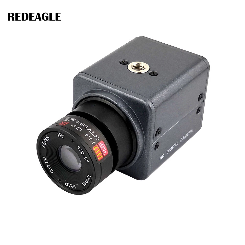 REDEAGLE 700TVL CVBS Analog Security Camera Sony Effio CCD 4140 Mini Box CCTV Surveillance Camera OSD Menu 6MM 12MM HD Lens