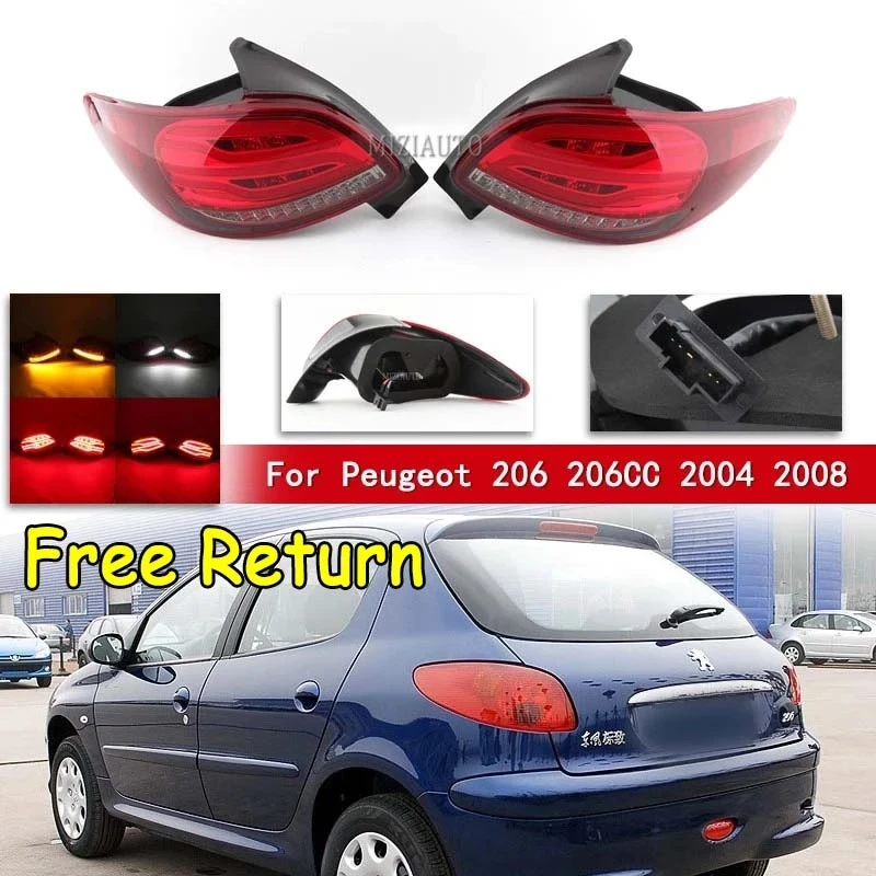 Tail Light For Peugeot 206 206cc 2004 2005 2006 2007 2008 Rear