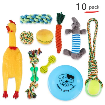 

Colorful Wear Resistant Durable Ropes Chew Toys for Small Dogs Puppy Amusement Training Pet Toys Set Pet Supplies Gifts