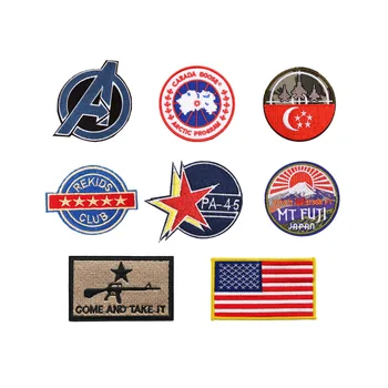 

10Pc Military patches Star Wars Rock Band Heavy Metal Band banner Patch Badges Embroidered Applique Sewing Iron Badge wholesale