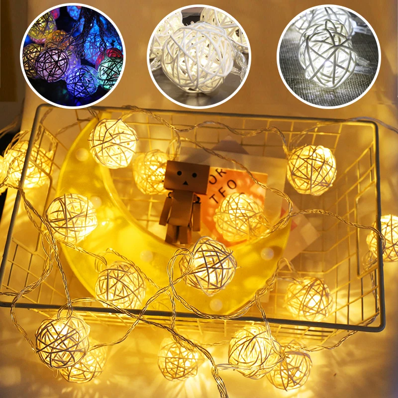 

Garden Decoration Sepak Takraw String Light Led Bell String Party Wedding Shop Decoration Photography Background