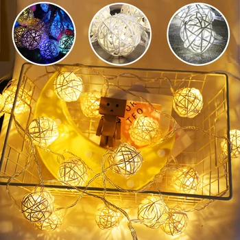 

Garden Decoration Sepak Takraw String Light Led Bell String Party Wedding Shop Decoration Photography Background