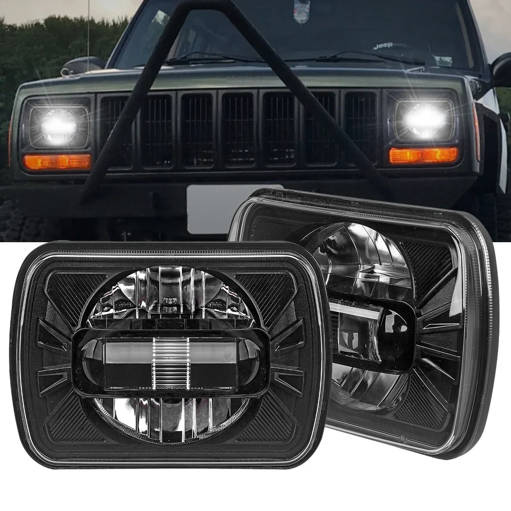 Светодиодные фары King Kong 90 Вт 5x7 7x6 дюймов для автомобиля Jeep YJ Cherokee XJ H5054 H6054LL 6052 6053 |