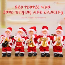 Электрическая кукла Санта-Клаус, пение, танцы, вечерние, Музыкальная фигурка, рождественские украшения, Новогодние Детские дни, рождественский подарок для детей