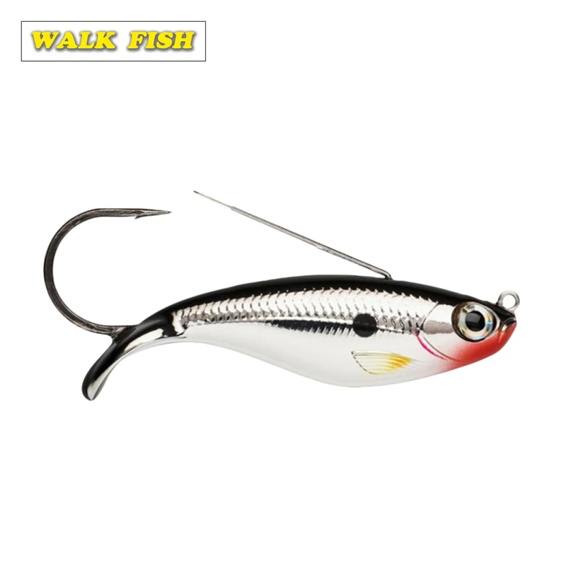 Walk Fish 5 цветов 3D глаза 8 см 21 г тонущий гольян кренкбейт жесткая искусственная
