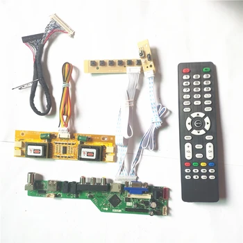 

For LTM150XH-L04/L06 LVDS 20Pin 4CCFL USB VGA HDMI AV T.V53 controller board keyboard+Inverter+Remote LCD panel monitor DIY kit