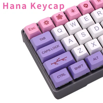 

Hana Cherry Dye sublimation XDA mechanical keyboard PBT cap personality 122 key customized keyboard cap